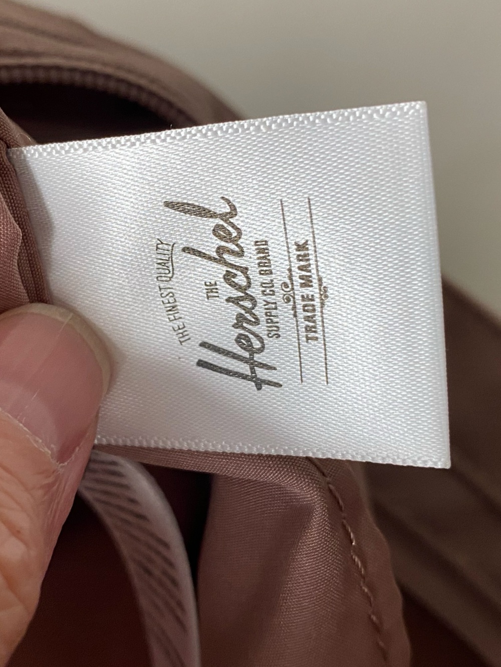 Herschel Supply Co. Mauve Pink Neutral Zipper Tote Bag NWT - Picture 14 of 15